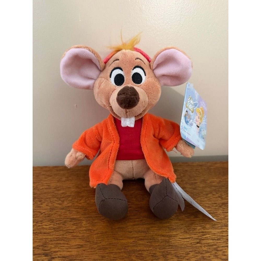 Disney Cinderella Jaq Mouse Plush Disney Store 70th Anniversary 9" NWT Rare - Picture 2 of 7